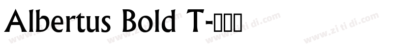 Albertus Bold T字体转换